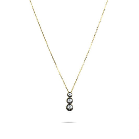 0.38 Carat Natural Diamond Necklace – Elegant Fine Jewelry Design - Gold Stone Diamond