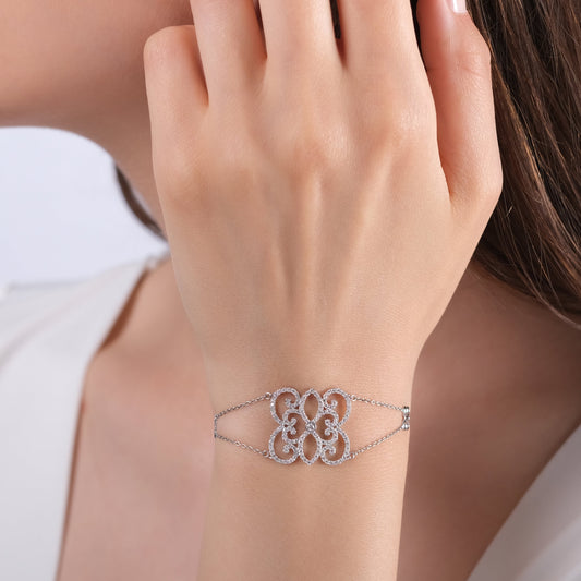 1.3 Carat Natural Diamond Bracelet – Elegant Fine Jewelry Gift - Gold Stone Diamond