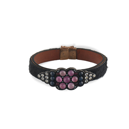 14.48 Carat Natural Sapphire Bracelet – Custom Fine Jewelry Design - Gold Stone Diamond