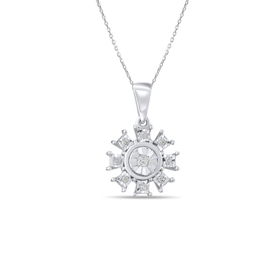 0.05 Carat Natural Diamond Necklace – Elegant Fine Jewelry Design - Gold Stone Diamond