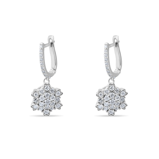 0.89 Carat Natural Diamond Earrings – Elegant Fine Jewelry Design - Gold Stone Diamond