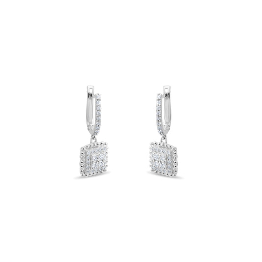 0.35 Carat Natural Diamond Earrings – Elegant Fine Jewelry Design - Gold Stone Diamond