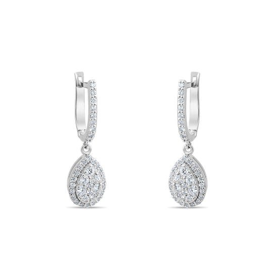 0.65 Carat Natural Diamond Drop Earrings – Elegant Fine Jewelry Design - Gold Stone Diamond