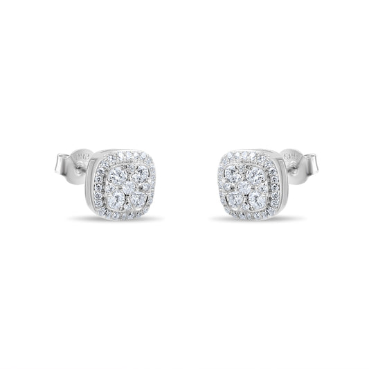 0.80 Carat Natural Diamond Earrings – Elegant Fine Jewelry Design - Gold Stone Diamond