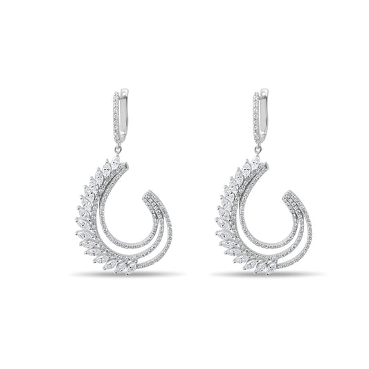 1.44 Carat Marquise Diamond Earrings – Elegant Fine Jewelry Design - Gold Stone Diamond