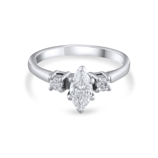 0.77 Carat Natural Diamond Ring – Fine Jewelry Design - Gold Stone Diamond