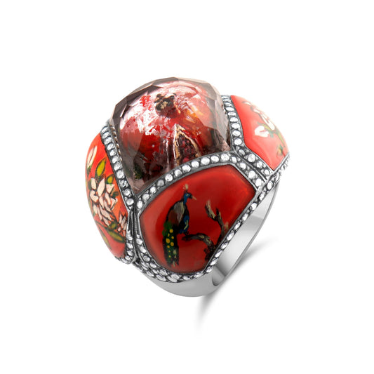 1.01 Carat Natural Diamond Bird Design Ring – Fine Jewelry Design - Gold Stone Diamond