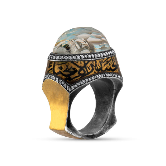 1.60 Carat Natural Diamond Mosque Design Ring – Fine Jewelry Design - Gold Stone Diamond