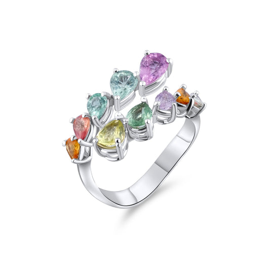 2.34 Carat Tourmaline Ring – Fine Jewelry Design - Gold Stone Diamond