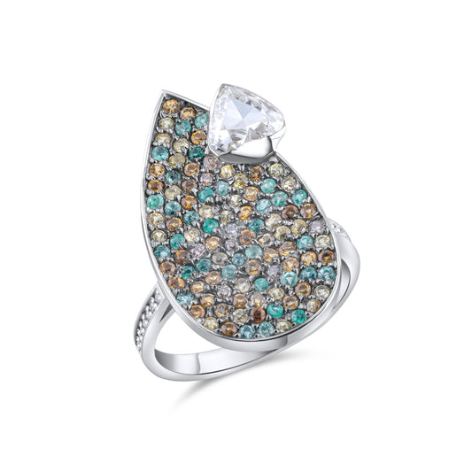 1.61 Carat Natural Diamond Ring – Fine Jewelry Design - Gold Stone Diamond