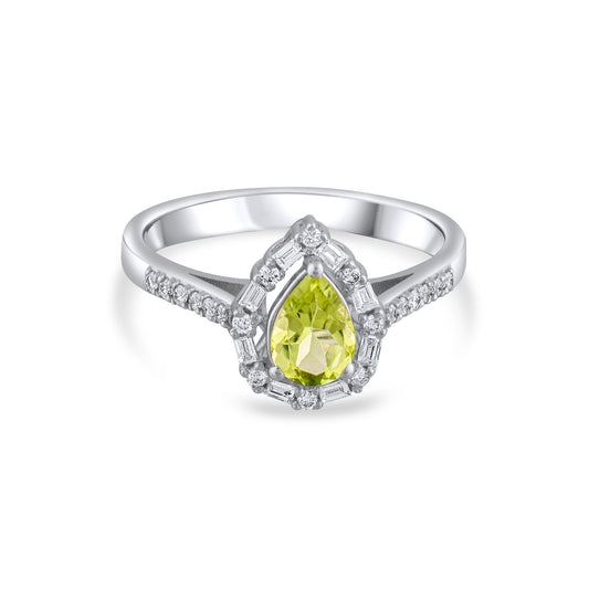 1.11 Carat Natural Diamond and Citrine Ring – Fine Jewelry Design - Gold Stone Diamond