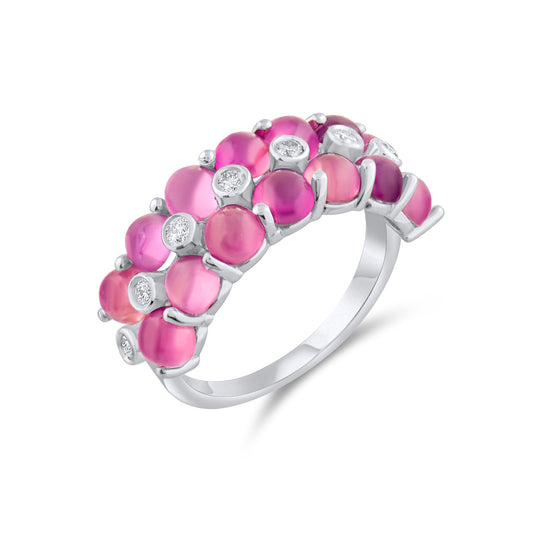 6.97 Carat Natural Diamond and Tourmaline Ring – Fine Jewelry Design - Gold Stone Diamond