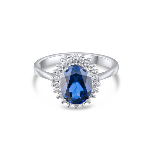 2.69 Carat Natural Diamond and Sapphire Ring – Fine Jewelry Design - Gold Stone Diamond