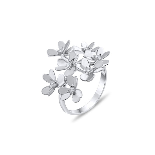 0.22 Carat Natural Diamond Ring – Fine Jewelry Design - Gold Stone Diamond