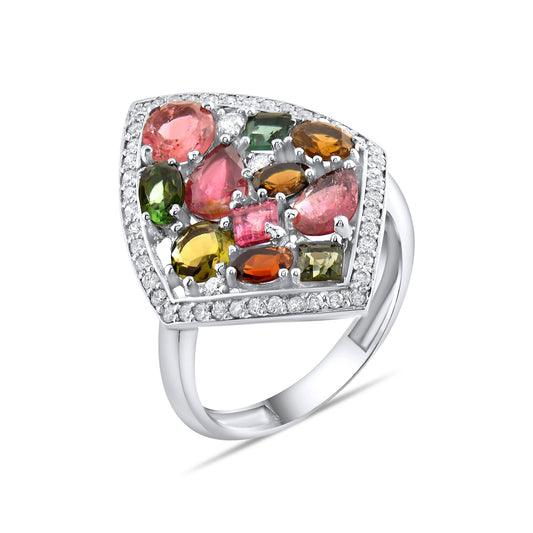 3.48 Carat Natural Diamond Ring – Fine Jewelry Design - Gold Stone Diamond