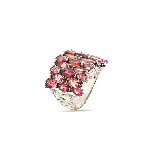 4.86 Carat Natural Tourmaline Ring – Elegant Fine Jewelry Design - Gold Stone Diamond