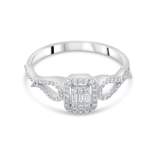 0.29 Carat Baguette Diamond Ring – Elegant Fine Jewelry Design - Gold Stone Diamond