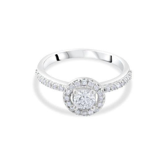 0.58 Carat Natural Diamond Ring – Elegant Fine Jewelry Design - Gold Stone Diamond