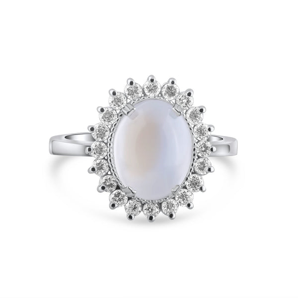 Moonstone and Diamond Rings Collection