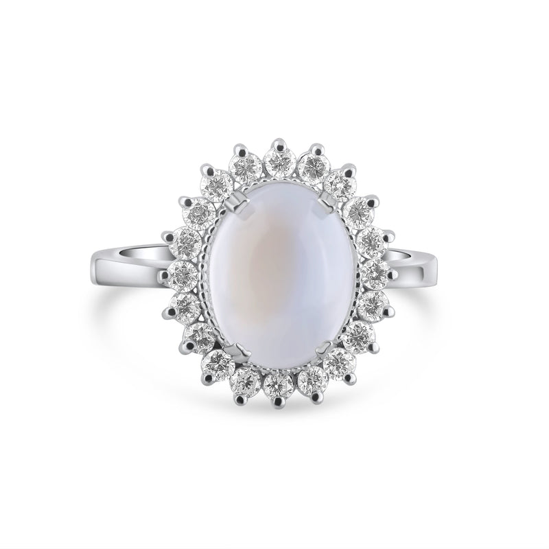 Moonstone and Diamond Rings Collection