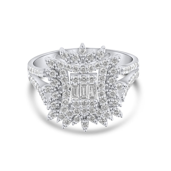 Baguette Cut Diamond Rings Collection