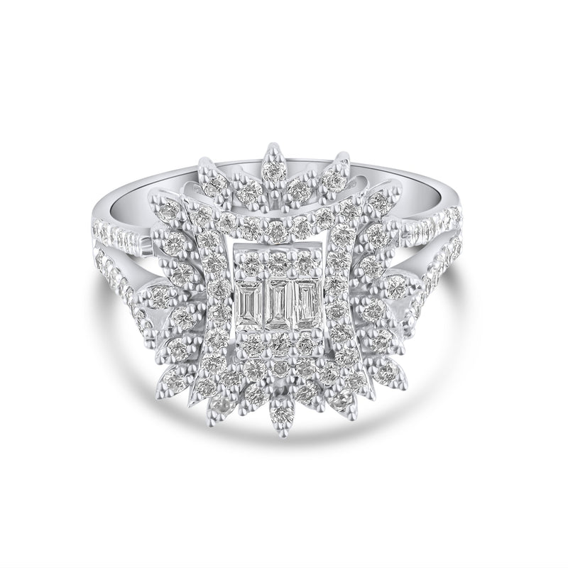 Baguette Cut Diamond Rings Collection