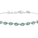 IGI Certified Natural Emerald Bracelet – 1.70 CT Total | 14K & 18K Solid Gold