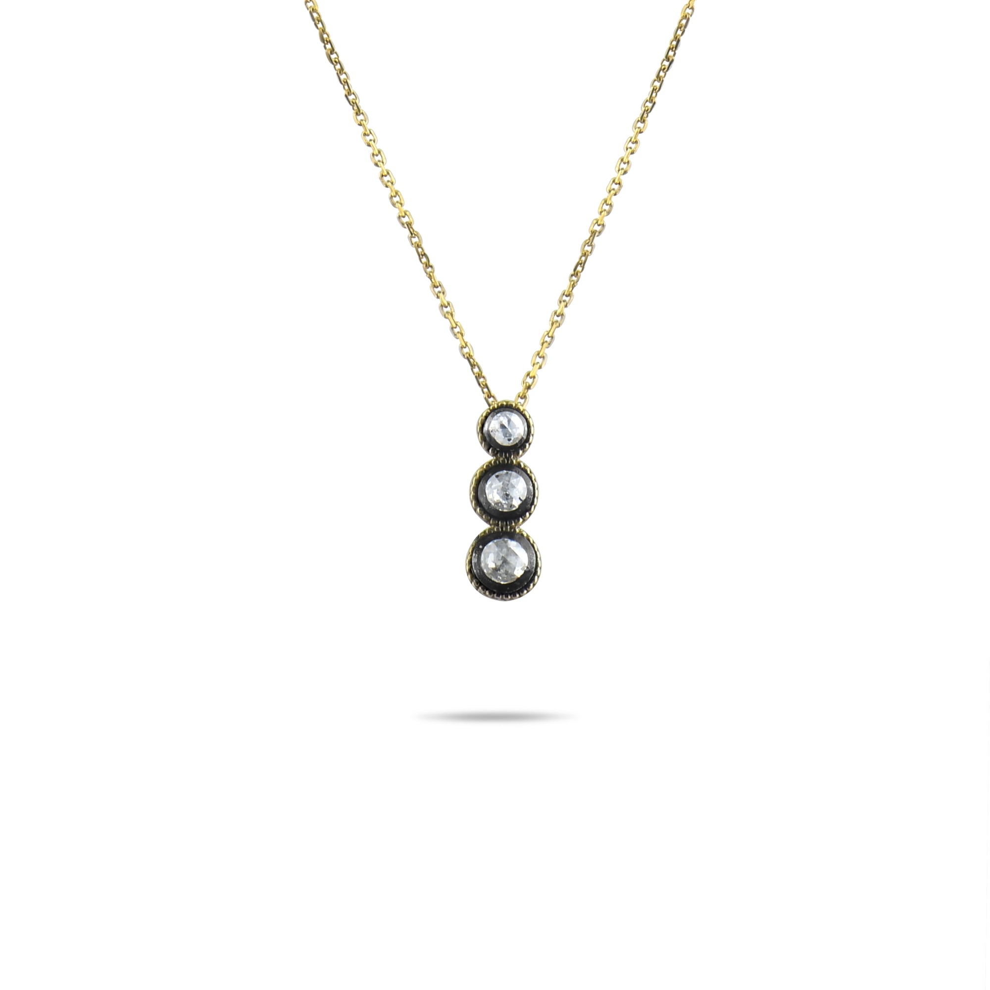 0.38 Carat Natural Diamond Necklace – Elegant Fine Jewelry Design - Gold Stone Diamond