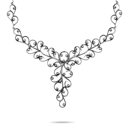 5.95 Carat Natural Diamond Necklace – Elegant Fine Jewelry Design - Gold Stone Diamond