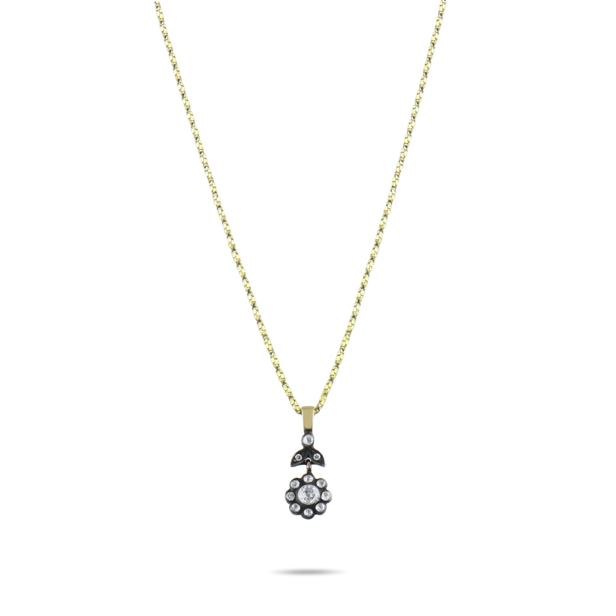 1.46 Carat Natural Diamond Necklace – Elegant Fine Jewelry Design - Gold Stone Diamond