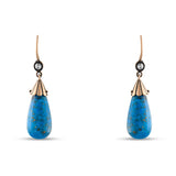 0.14 Carat Natural Diamond and Precious Gemstone Earrings – Fine Jewelry - Gold Stone Diamond