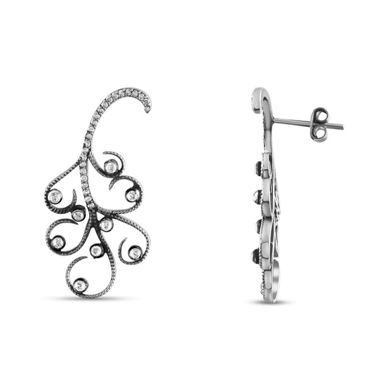 2.6 Carat Natural Diamond Earrings – Elegant Fine Jewelry Design - Gold Stone Diamond