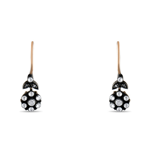 0.22 Carat Natural Diamond Earrings – Elegant Fine Jewelry Design - Gold Stone Diamond
