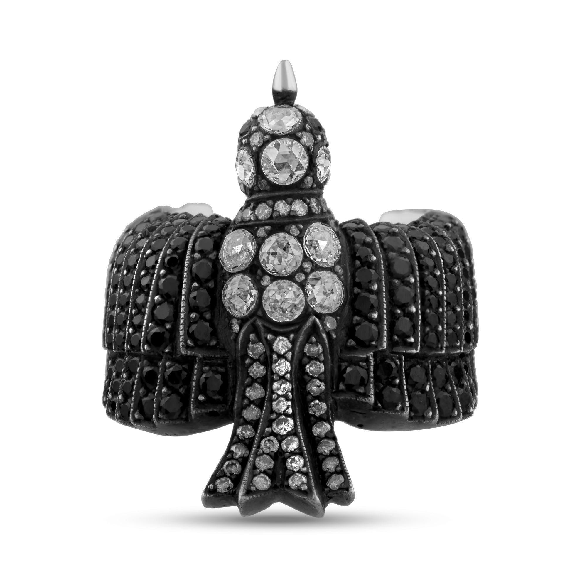 1.02 Carat Natural Diamond Bird Design Ring – Fine Jewelry Design - Gold Stone Diamond