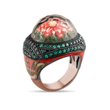8.09 Carat Natural Diamond and Emerald Ring – Fine Jewelry Design - Gold Stone Diamond