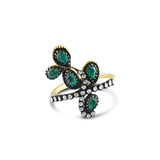2.30 Carat Natural Diamond and Emerald Ring – Fine Jewelry Design Lux - Gold Stone Diamond