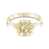 0.06 Carat Natural Diamond Ring – Fine Jewelry Design - Gold Stone Diamond