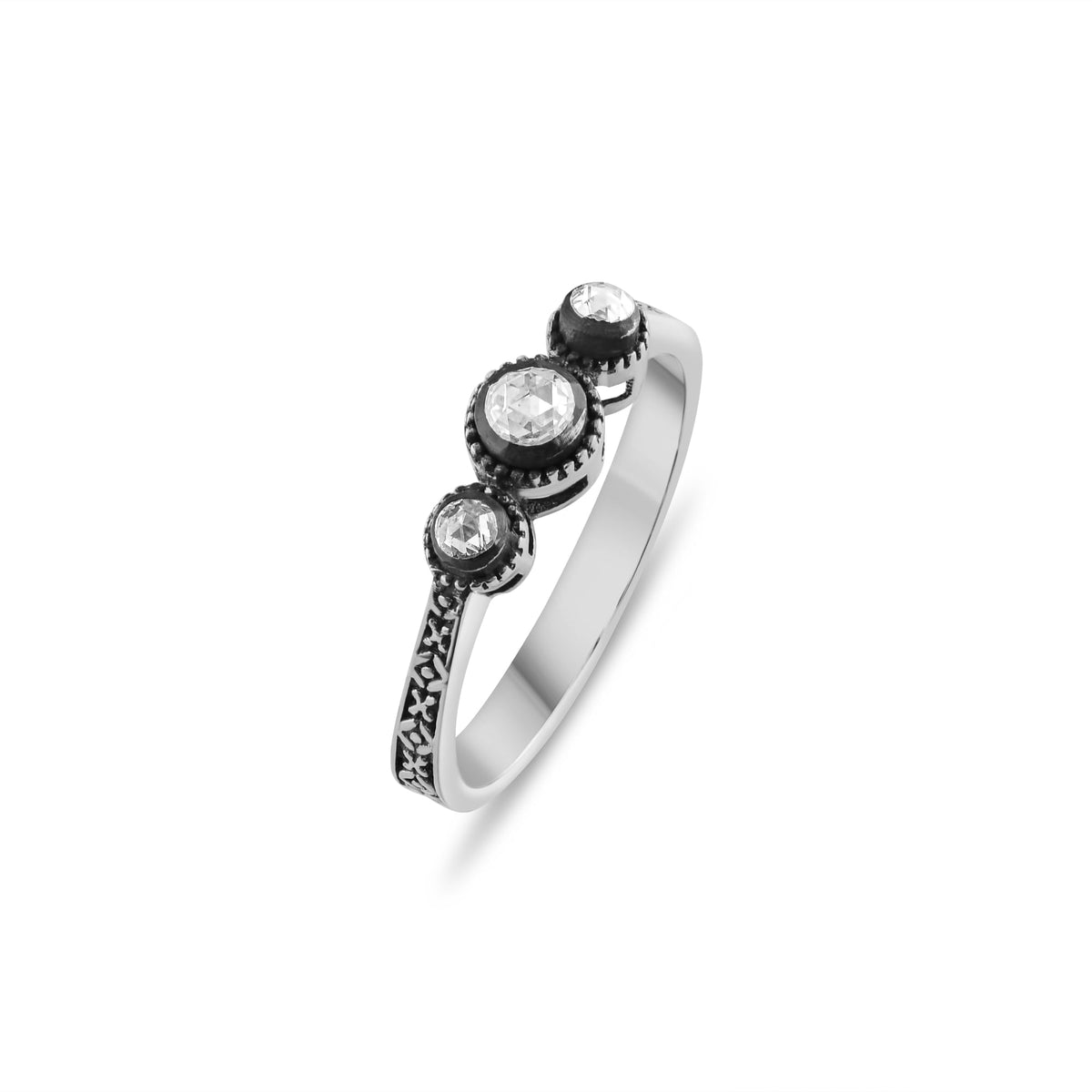 0.26 Carat Natural Tria Diamond Ring – Fine Jewelry Design Style - Gold Stone Diamond