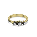 0.26 Carat Natural Tria Diamond Ring – Fine Jewelry Design Style - Gold Stone Diamond