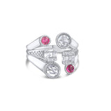1.12 Carat Natural Diamond and Ruby Ring – Fine Jewelry Design - Gold Stone Diamond