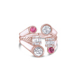 1.12 Carat Natural Diamond and Ruby Ring – Fine Jewelry Design - Gold Stone Diamond