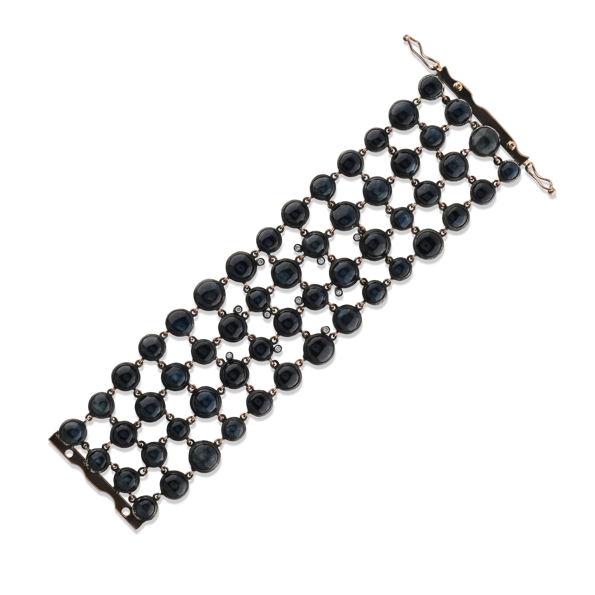 188.47 Carat Diamond & Gemstone Bracelet – Custom Fine Jewelry - Gold Stone Diamond