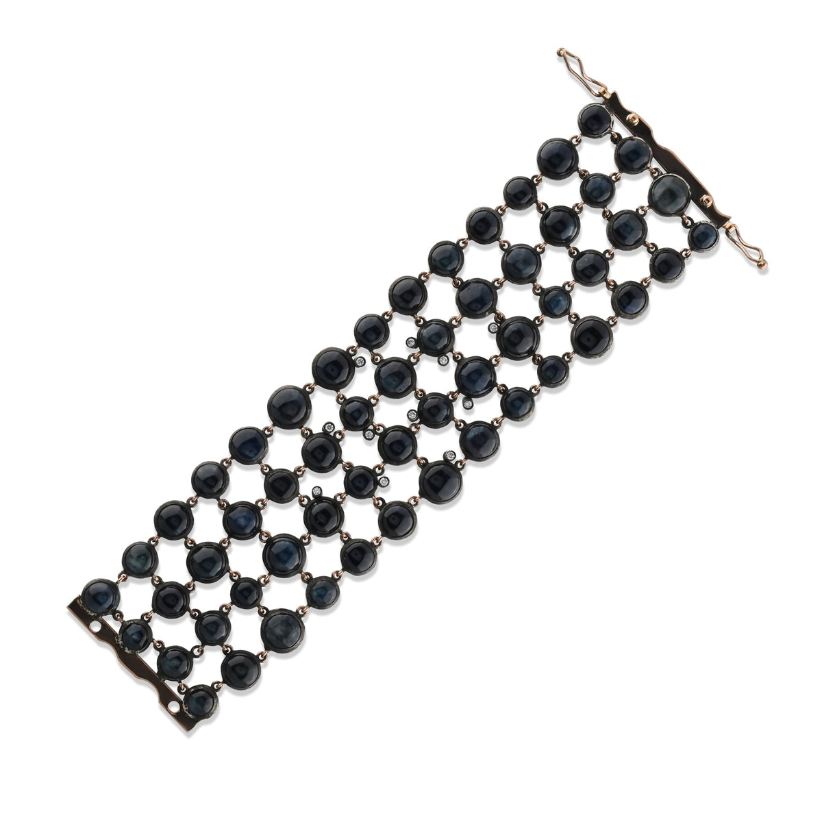 188.47 Carat Diamond & Gemstone Bracelet – Custom Fine Jewelry - Gold Stone Diamond