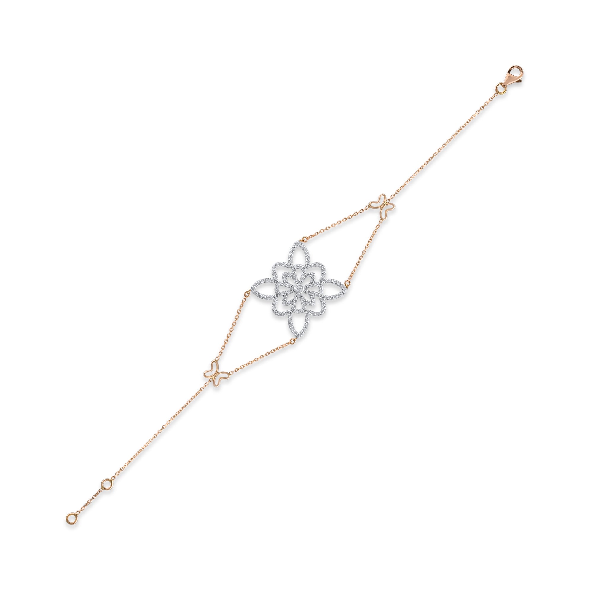 1.2 Carat Natural Diamond Bracelet – Elegant Fine Jewelry Gift - Gold Stone Diamond