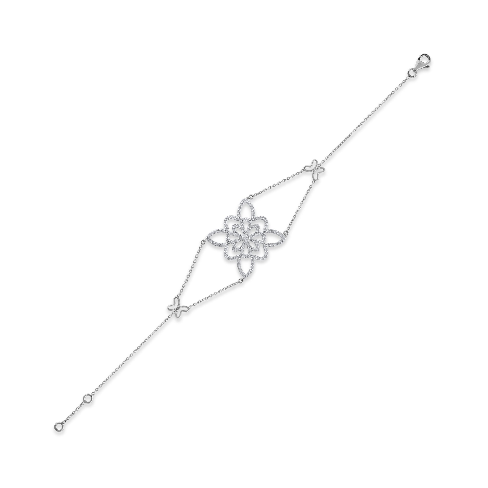 1.2 Carat Natural Diamond Bracelet – Elegant Fine Jewelry Gift - Gold Stone Diamond