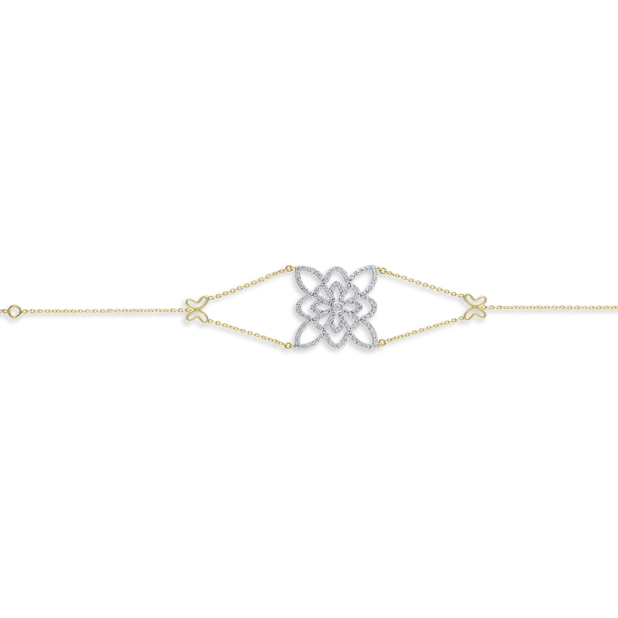 1.2 Carat Natural Diamond Bracelet – Elegant Fine Jewelry Gift - Gold Stone Diamond
