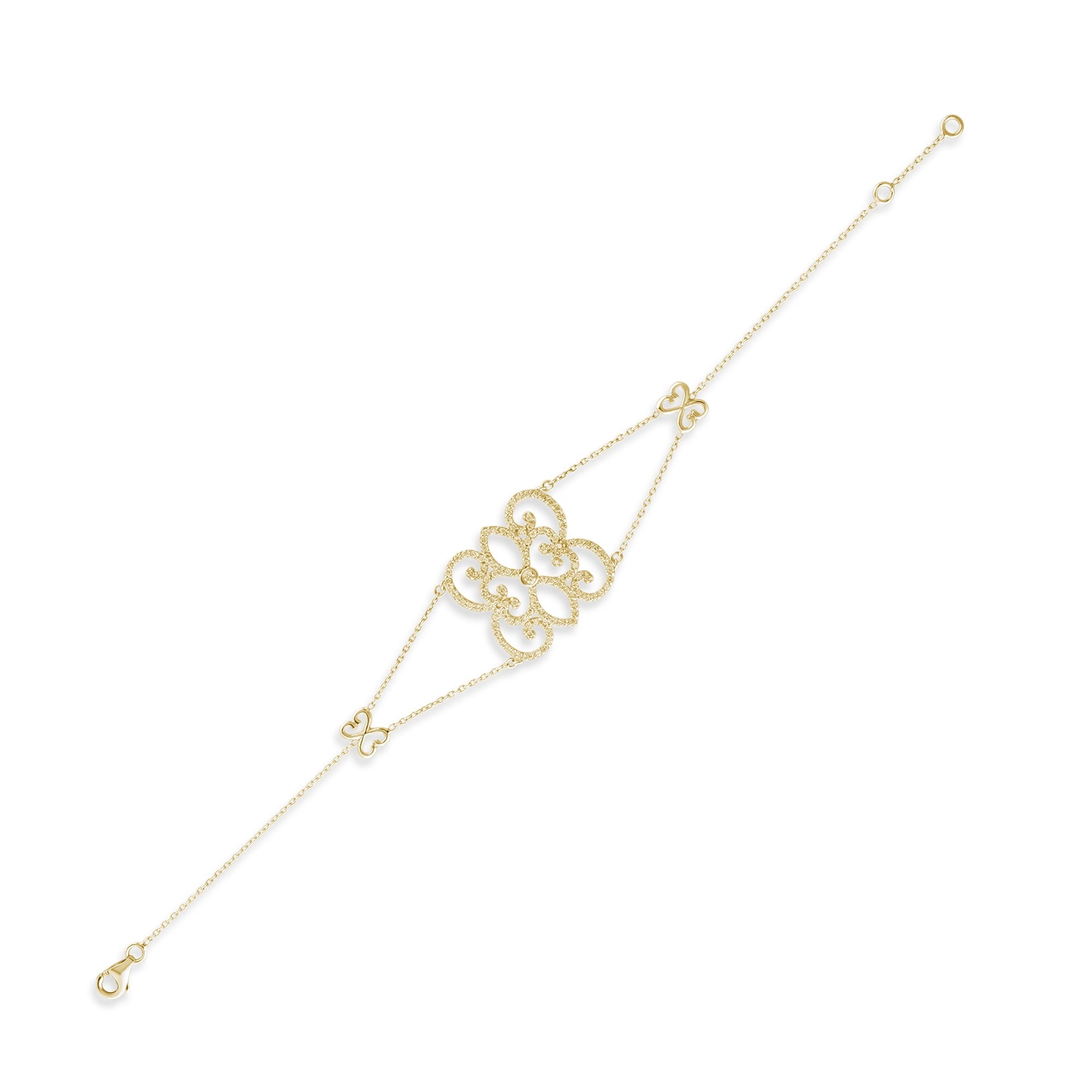1.3 Carat Natural Diamond Bracelet – Elegant Fine Jewelry Gift - Gold Stone Diamond