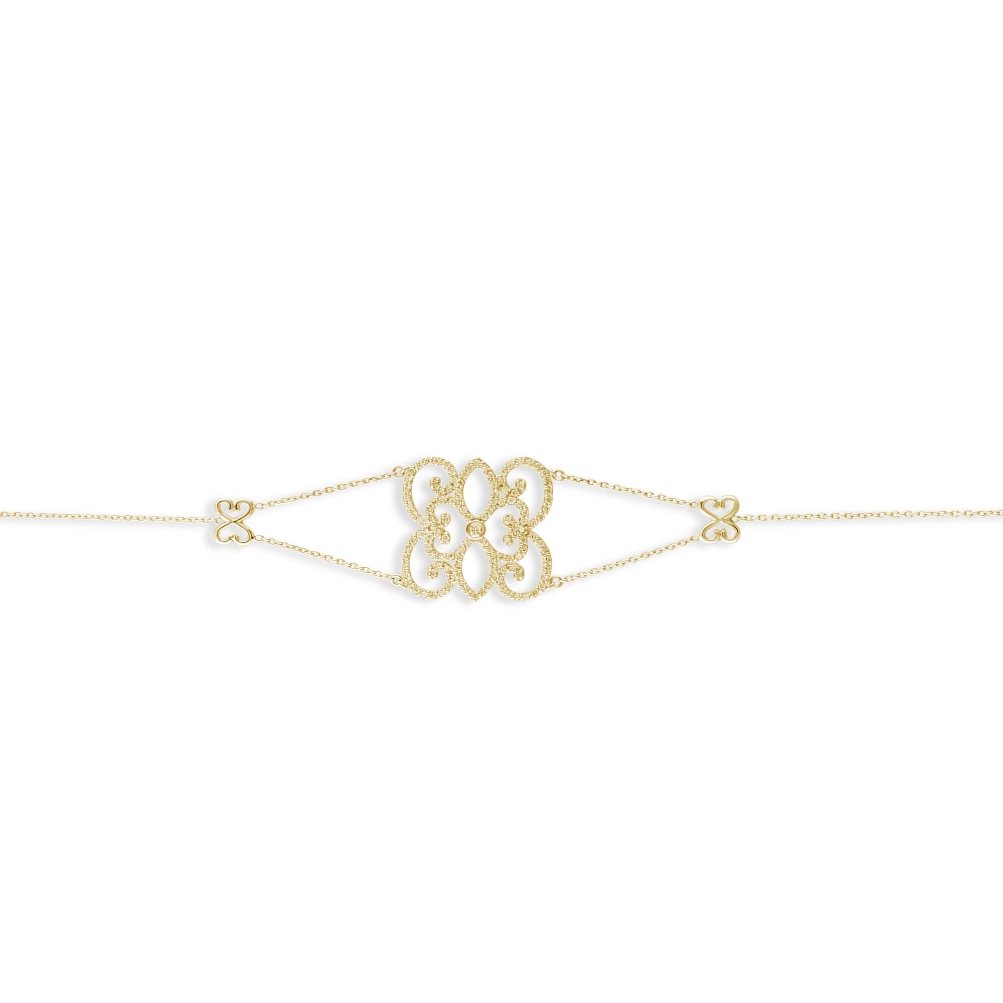 1.3 Carat Natural Diamond Bracelet – Elegant Fine Jewelry Gift - Gold Stone Diamond