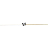 0.15 Carat Natural Diamond Butterfly Bracelet – Fine Jewelry Gift - Gold Stone Diamond