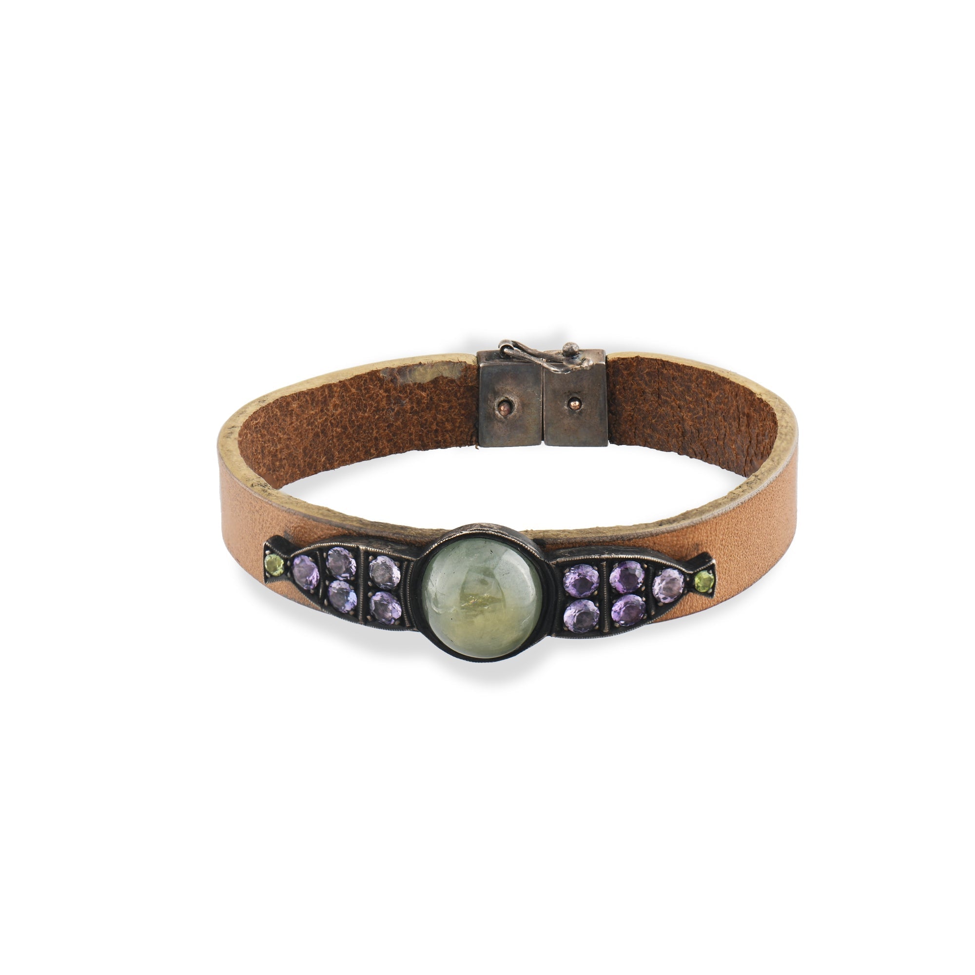 13.68 Carat Natural Emerald Bracelet – Custom Fine Jewelry Design - Gold Stone Diamond